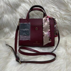 Nanette Lepare Cranberry Cobly Crossbody Stachel Bag